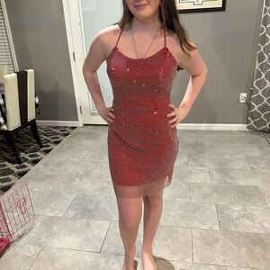 Red Sequin Women's Dress